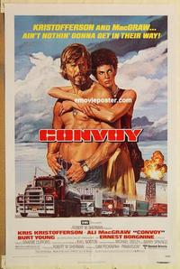 c392 CONVOY one-sheet movie poster '78 Kris Kristofferson, Ali McGraw