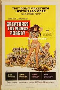 c393 CREATURES THE WORLD FORGOT one-sheet movie poster '71 sexy Julie Ege!
