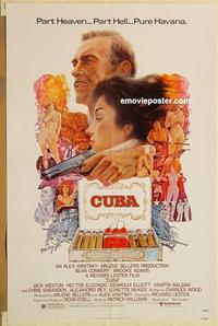 c397 CUBA one-sheet movie poster '79 Sean Connery, Brooke Adams