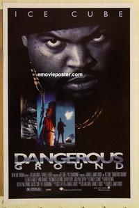 c399 DANGEROUS GROUND DS one-sheet movie poster '96 Ice Cube, Liz Hurley