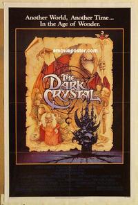 c400 DARK CRYSTAL one-sheet movie poster '82 Henson, Frank Oz, Amsel art!