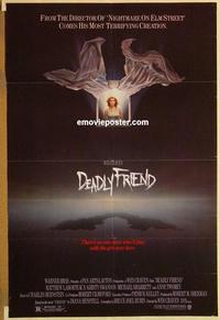 c410 DEADLY FRIEND one-sheet movie poster '86 Wes Craven, Kristy Swanson