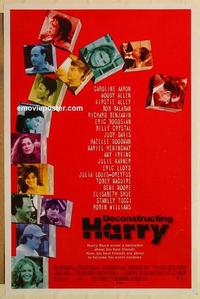 c416 DECONSTRUCTING HARRY DS one-sheet movie poster '97 Woody Allen
