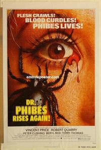 c431 DR PHIBES RISES AGAIN one-sheet movie poster '72 AIP, Vincent Price