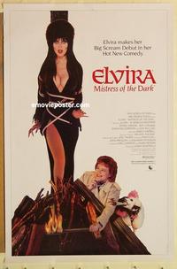 c445 ELVIRA MISTRESS OF THE DARK one-sheet movie poster '88 horror!