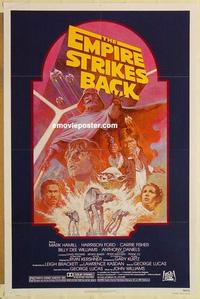 c448 EMPIRE STRIKES BACK 1sh movie poster R82 George Lucas classic!