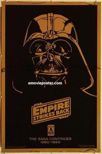 c450 EMPIRE STRIKES BACK foil teaser 1sh movie poster R90 George Lucas