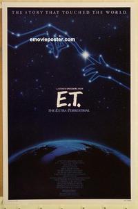 c453 ET one-sheet movie poster R85 Steven Spielberg, Drew Barrymore