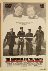 c461 FALCON & THE SNOWMAN one-sheet movie poster '85 Sean Penn, Hutton