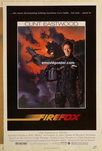 c471 FIREFOX one-sheet movie poster '82 Clint Eastwood, C.D. de Mar art!