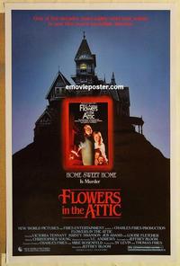 c478 FLOWERS IN THE ATTIC one-sheet movie poster '87 Victoria Tennant