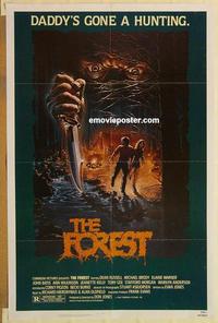 c484 FOREST one-sheet movie poster '83 Russell, Daddy's gone a hunting!