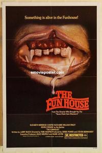 c495 FUNHOUSE one-sheet movie poster '81 Tobe Hooper carnival horror!