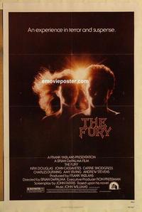 c496 FURY one-sheet movie poster '78 Brian De Palma, Kirk Douglas
