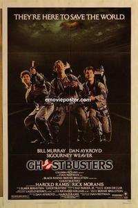 c501 GHOSTBUSTERS one-sheet movie poster '84 Bill Murray, Dan Aykroyd