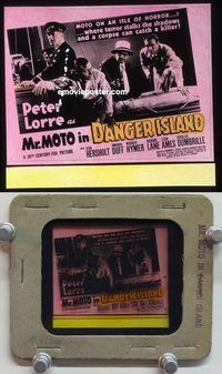 c082 MR MOTO IN DANGER ISLAND glass slide39 Peter Lorre
