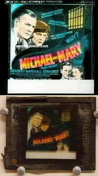 c043 MICHAEL & MARY Canadian glass slide '31 Herbert Marshall