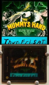 c086 MUMMY'S HAND glass slide '40 Universal horror!