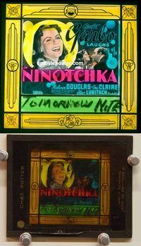 c133 NINOTCHKA glass slide '39 Greta Garbo, Douglas