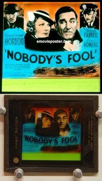 c140 NOBODY'S FOOL movie glass slide '36 Glenda Farrell