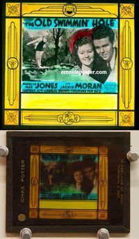 c157 OLD SWIMMIN' HOLE glass slide '40 Marcia Jones