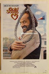 c504 GOIN' SOUTH one-sheet movie poster '78 great Jack Nicholson image!