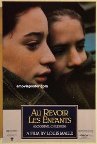 c507 GOODBYE CHILDREN one-sheet movie poster '87 Louis Malle, French!