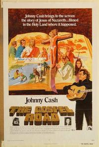 c508 GOSPEL ROAD one-sheet movie poster '73 biblical Johnny Cash!