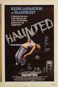 c516 HAUNTED one-sheet movie poster '79 Aldo Ray, Virginia Mayo!