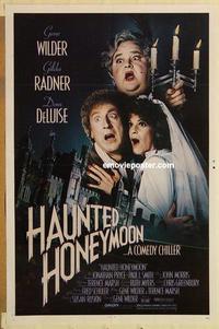 c517 HAUNTED HONEYMOON one-sheet movie poster '86 Gene Wilder, Radner