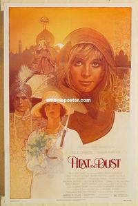 c520 HEAT & DUST one-sheet movie poster '83 Christie, Drew Struzan art!