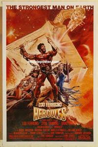 c525 HERCULES one-sheet movie poster '83 Lou Ferrigno, Danning