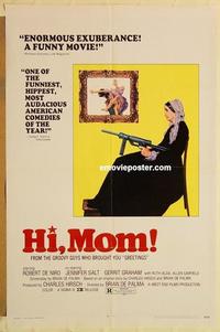 c527 HI MOM! one-sheet movie poster '70 early Robert De Niro