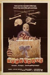 c539 HUMONGOUS one-sheet movie poster '82 cool monster horror image!