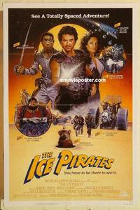 c541 ICE PIRATES one-sheet movie poster '84 Robert Urich, Chorney artwork!