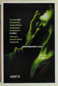 c550 ISLAND OF DR MOREAU teaser one-sheet movie poster '96 Kilmer, Brando