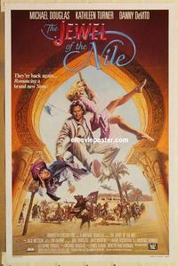 c556 JEWEL OF THE NILE one-sheet movie poster '85 Michael Douglas, Turner