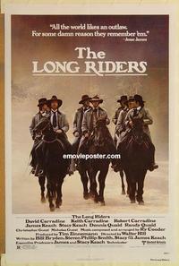 c585 LONG RIDERS one-sheet movie poster '80 Walter Hill, Carradines!