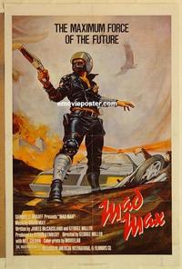 c591 MAD MAX one-sheet movie poster '80 classic Mel Gibson, George Miller