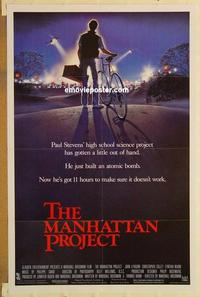 c599 MANHATTAN PROJECT one-sheet movie poster '86 Brickman, Lithgow