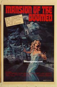c602 MANSION OF THE DOOMED one-sheet movie poster '76 Richard Basehart
