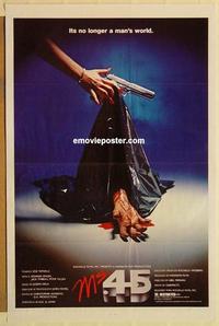 c625 MS 45 one-sheet movie poster '81 Abel Ferrara, cult classic!
