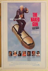 c632 NAKED GUN one-sheet movie poster '88 Leslie Nielsen classic!