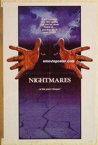 c650 NIGHTMARES one-sheet movie poster '83 Estevez, Moon Unit Zappa