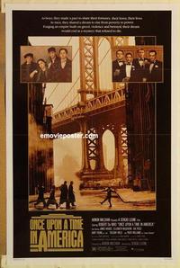 c655 ONCE UPON A TIME IN AMERICA one-sheet movie poster '84 Sergio Leone