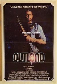 c659 OUTLAND one-sheet movie poster '81 Sean Connery, Peter Boyle