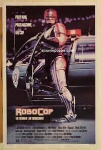 c705 ROBOCOP one-sheet movie poster '87 Paul Verhoeven, classic sci-fi!