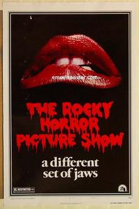 c709 ROCKY HORROR PICTURE SHOW style A 1sh R80s by Tim Curry, a different set of jaws!