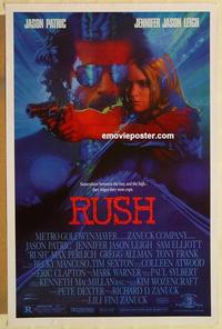 c713 RUSH DS one-sheet movie poster '91 Jason Patric, Jennifer Jason Leigh