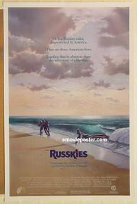 c714 RUSSKIES one-sheet movie poster '87 Joaquin Phoenix, Whip Hubley